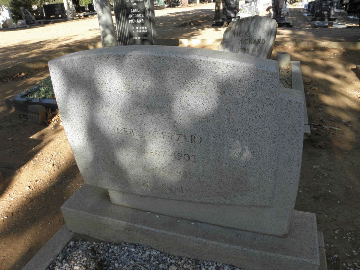 VERMAAK Cornelia nee COETZER 1903-1989