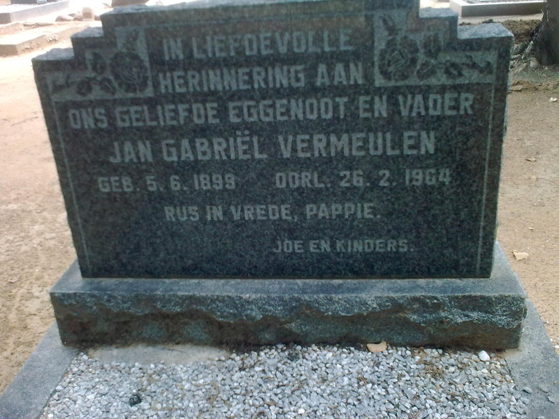 VERMEULEN Jan Gabriel 1899-1964