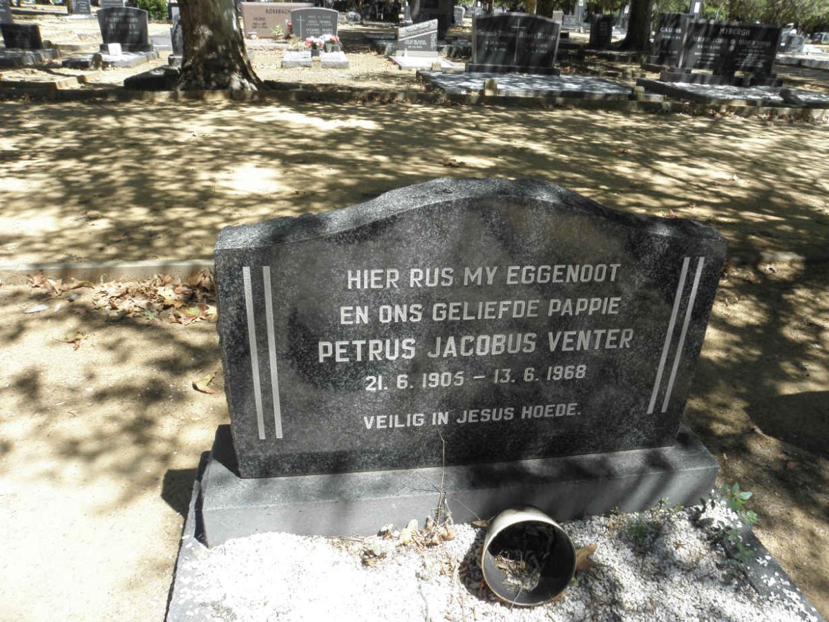 VENTER Petrus Jacobus 1905-1968