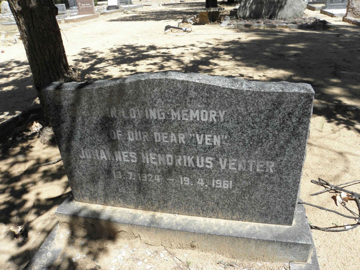 VENTER Johannes Hendrikus 1924-1961