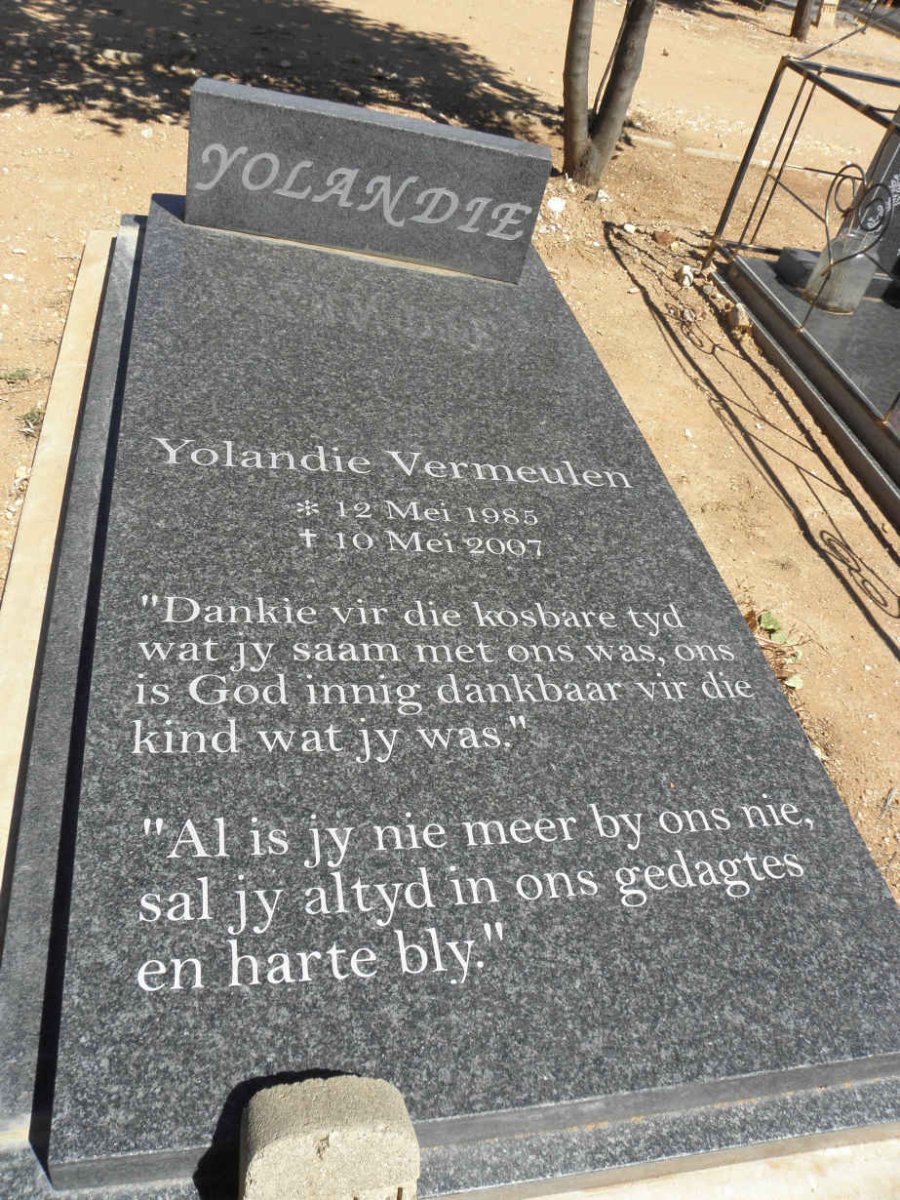 VERMEULEN Yolandie 1985-2007