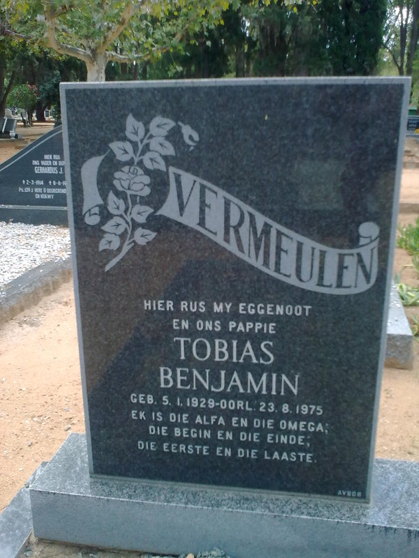 VERMEULEN Tobias Benjamin 1929-1975