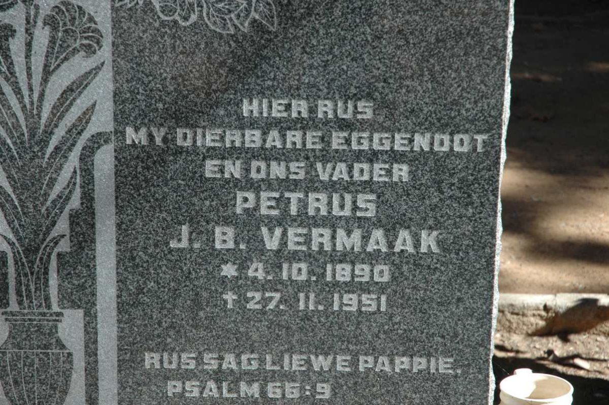 VERMAAK Petrus J.B. 1890-1951