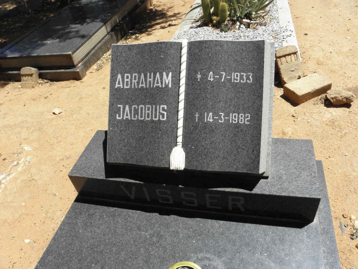 VISSER Abraham Jacobus 1933-1982