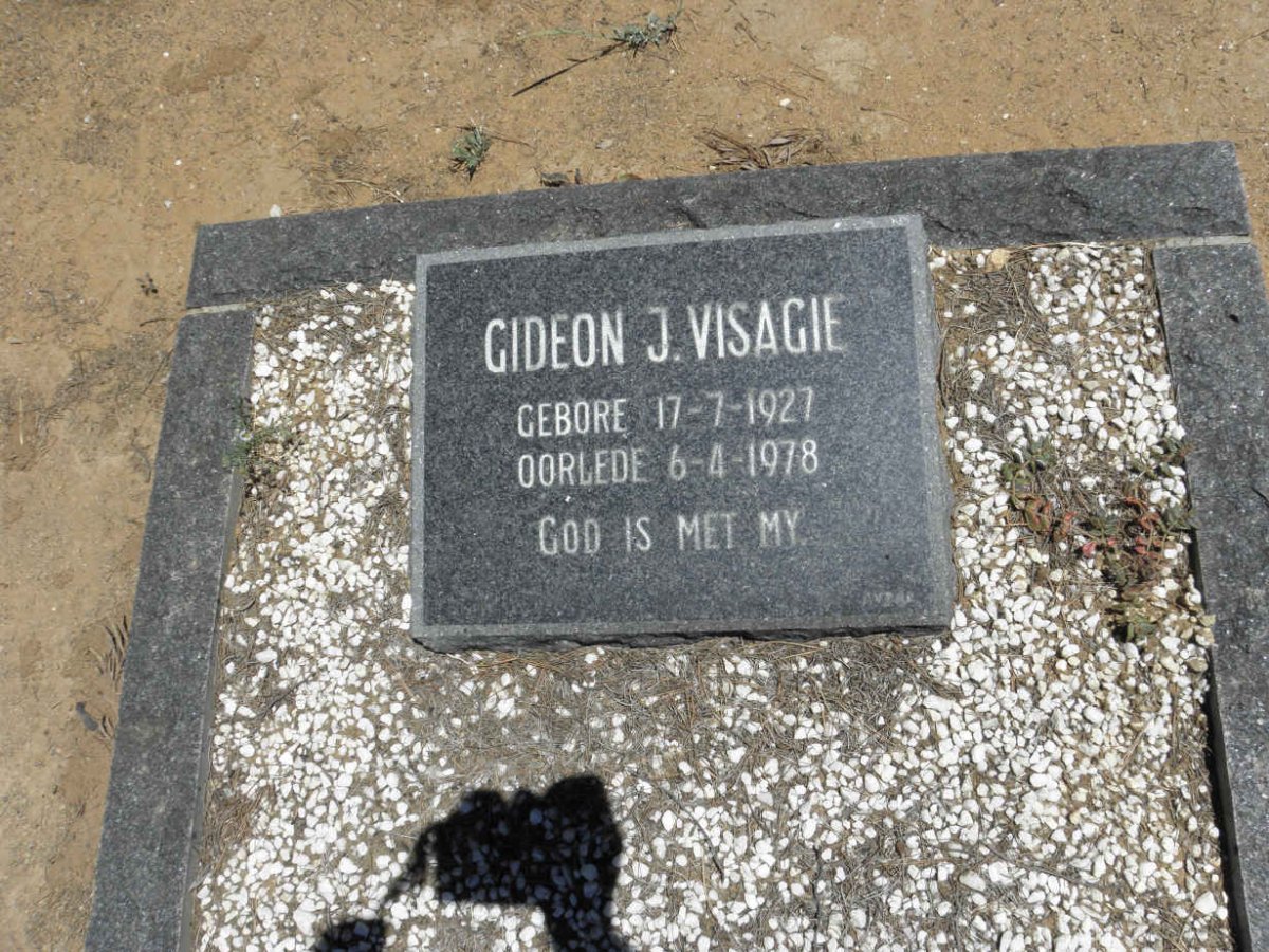 VISAGIE Gideon J. 1927-1978
