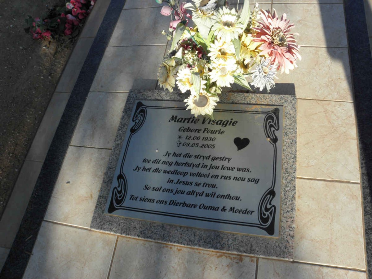 VISAGIE Martie nee FOURIE 1930-2005