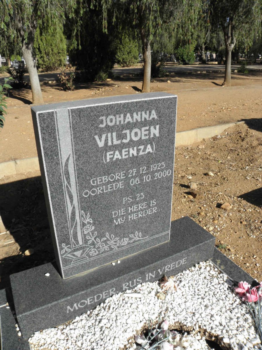 VILJOEN Johanna 1923-2000