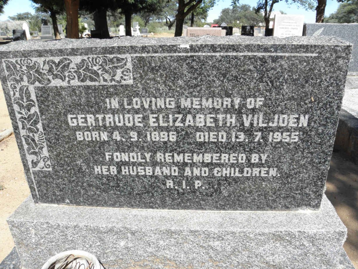 VILJOEN Gertrude Elizabeth 1896-1955