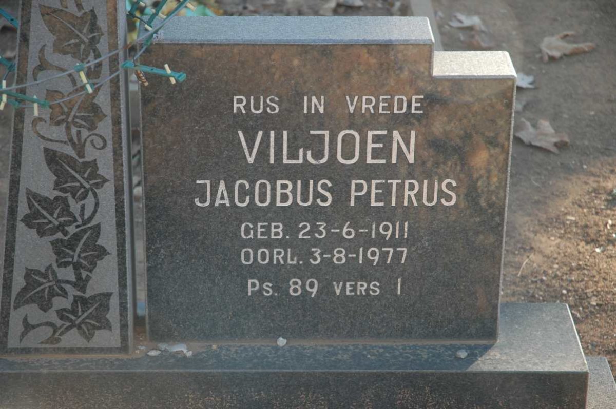 VILJOEN Jacobus Petrus 1911-1977