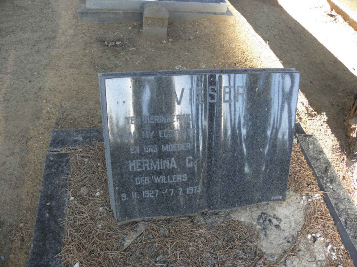 VISSER Hermina G. nee WILLERS 1927-1973