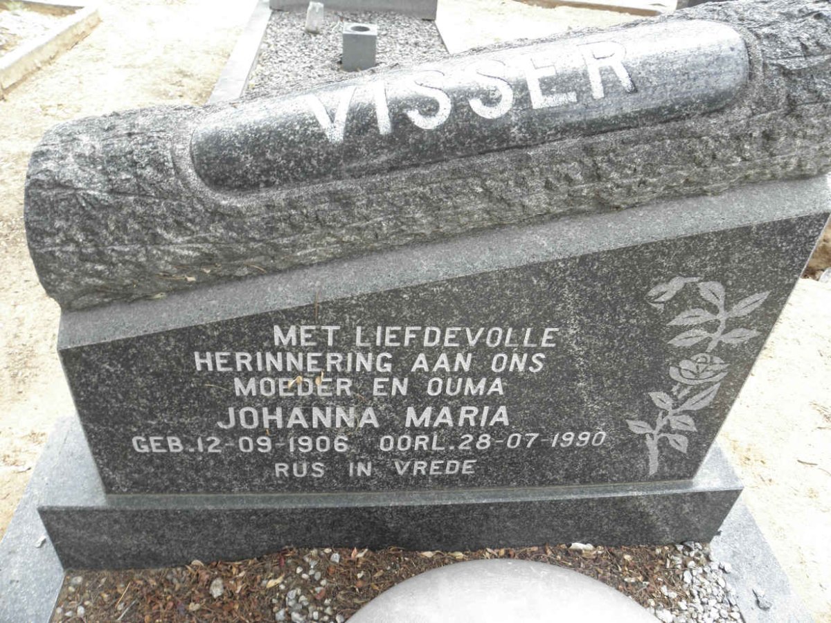 VISSER Johanna Maria 1906-1990