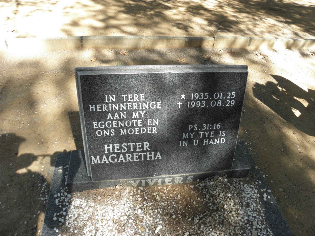 VIVIERS Hester Magaretha 1935-1993