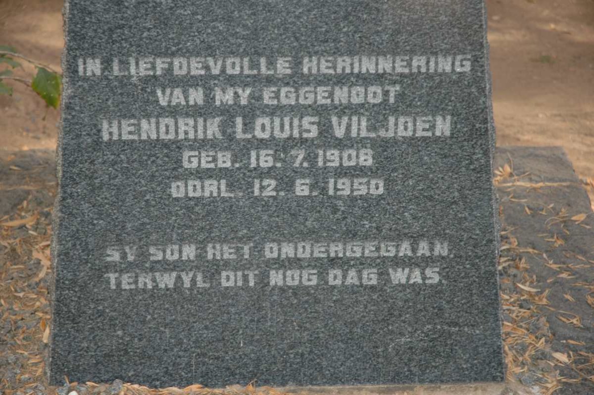 VILJOEN Hendrik Louis 1908-1950