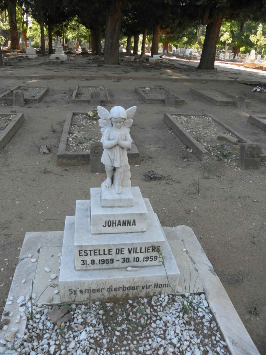 VILLIERS Johanna Estelle, de 1959-1959