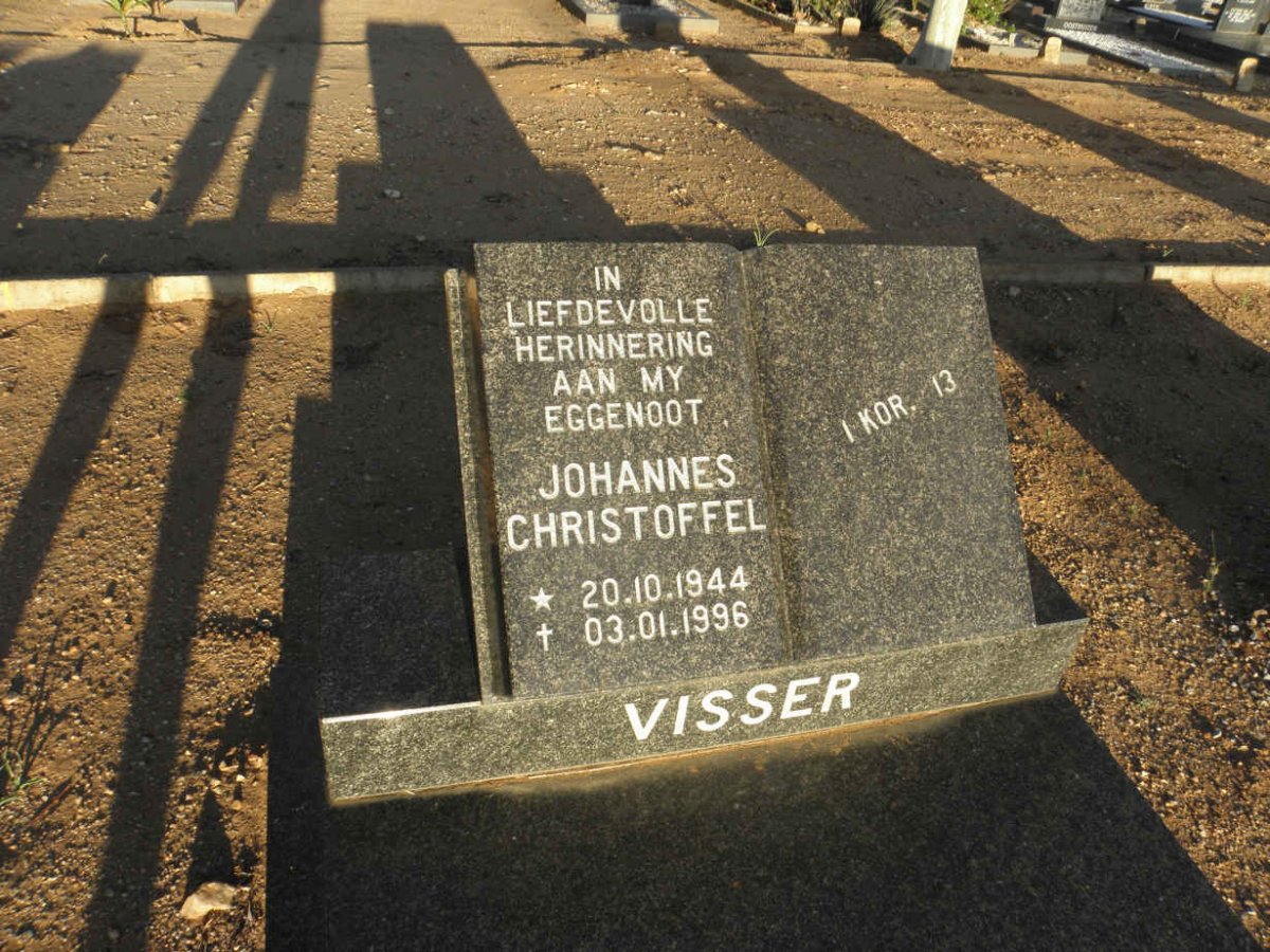 VISSER Johannes Christoffel 1944-1996