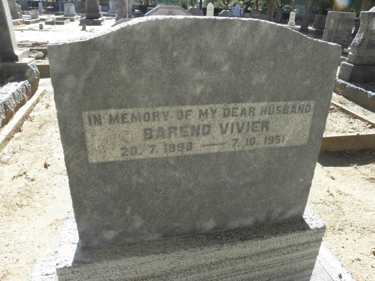 VIVIER Barend 1898-1951