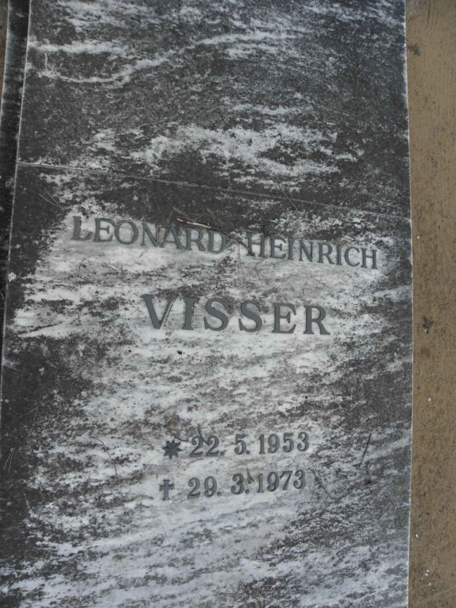 VISSER Leonard Heinrich 1953-1973