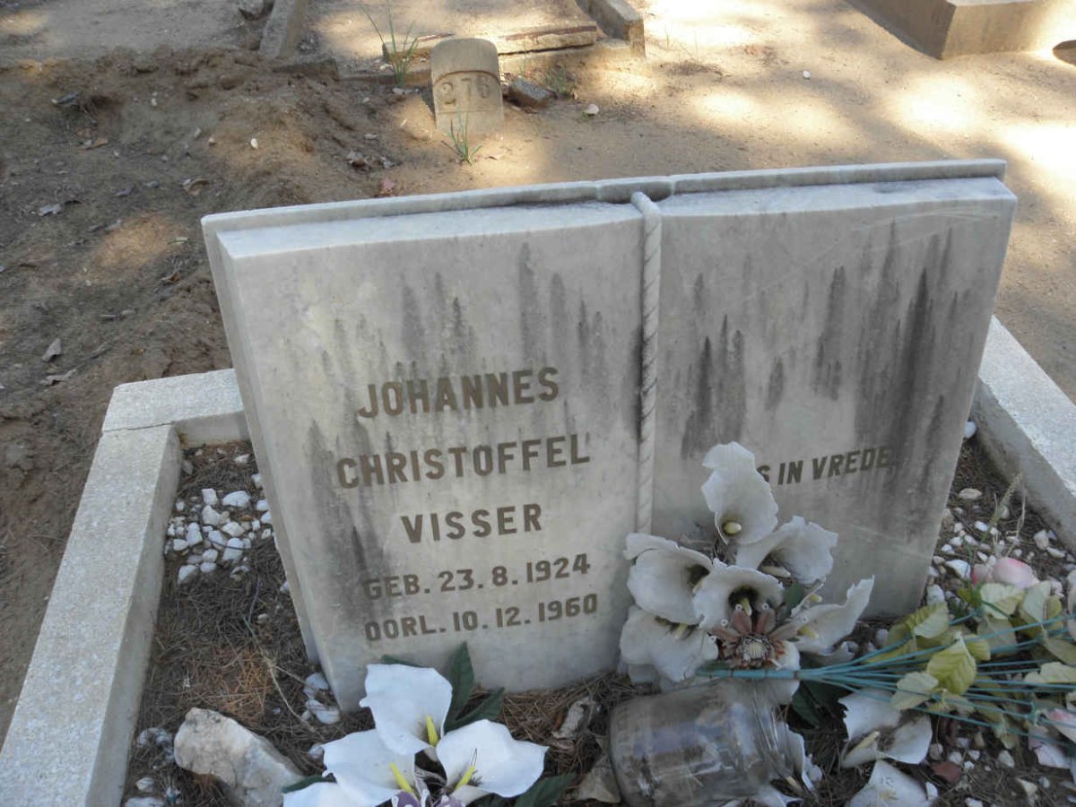 VISSER Johannes Christoffel 1924-1960