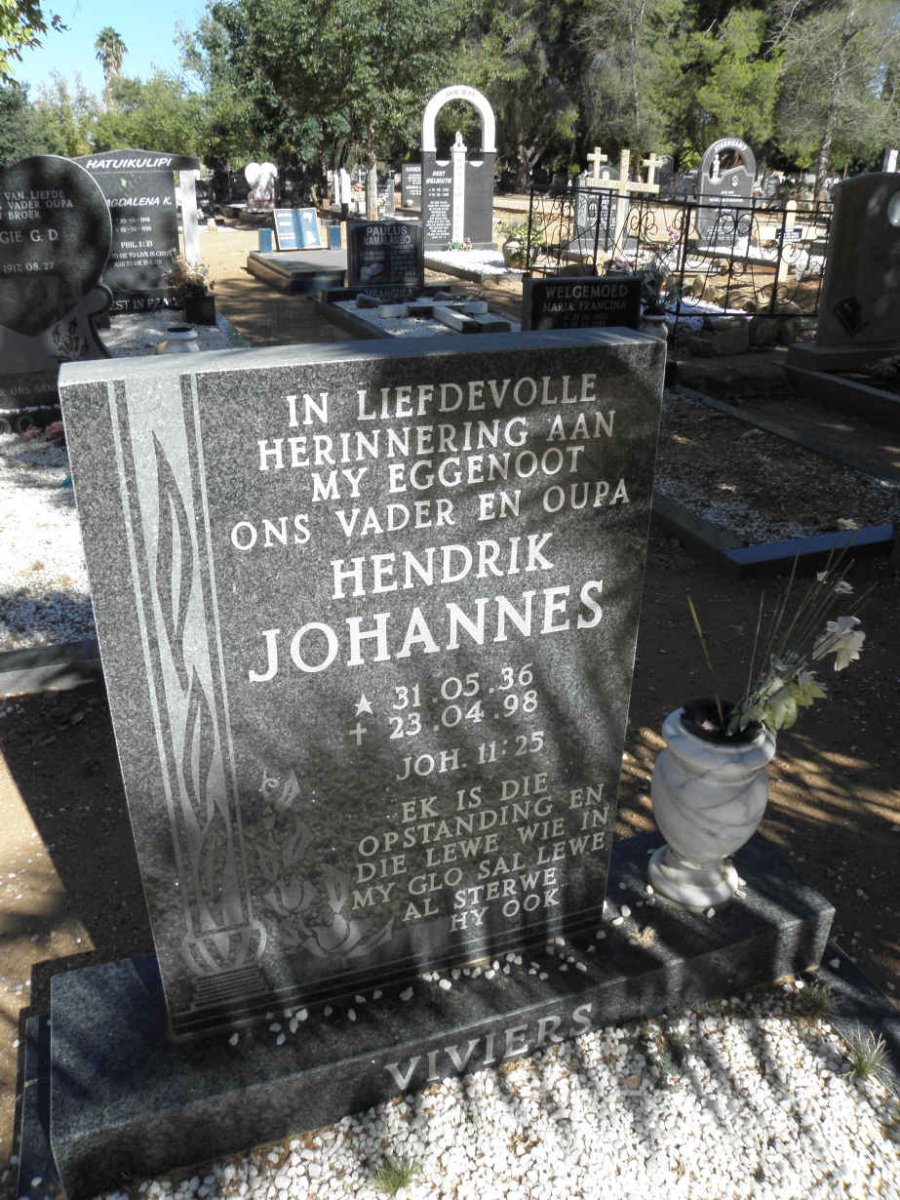 VIVIERS Hendrik Johannes 1936-1998