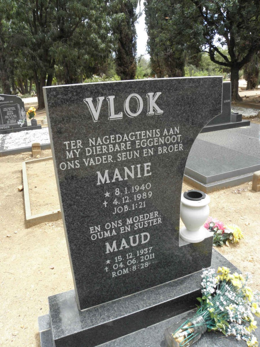 VLOK Manie 1940-1989 &amp; Maud 1937-2011