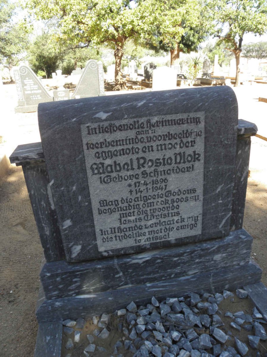 VLOK Mabel Rosio nee SCHNEIDER 1896-1947
