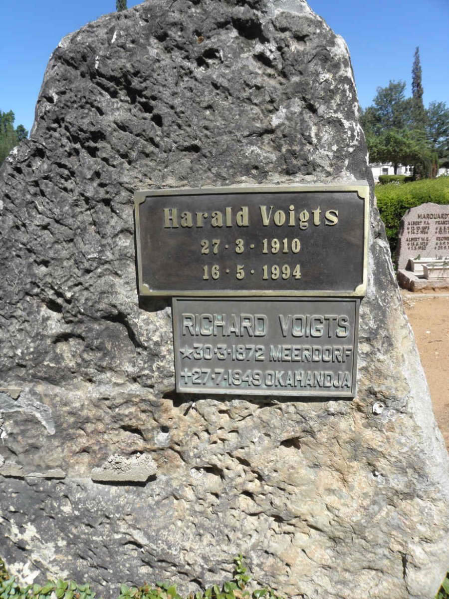 VOIGTS Richard 1872-1949 :: VOIGTS Harald 1910-1994 