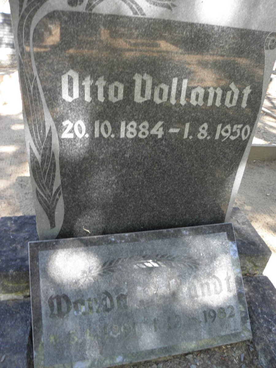 VOLLANDT Otto 1884-1950 &amp; Wanda 1891-1982
