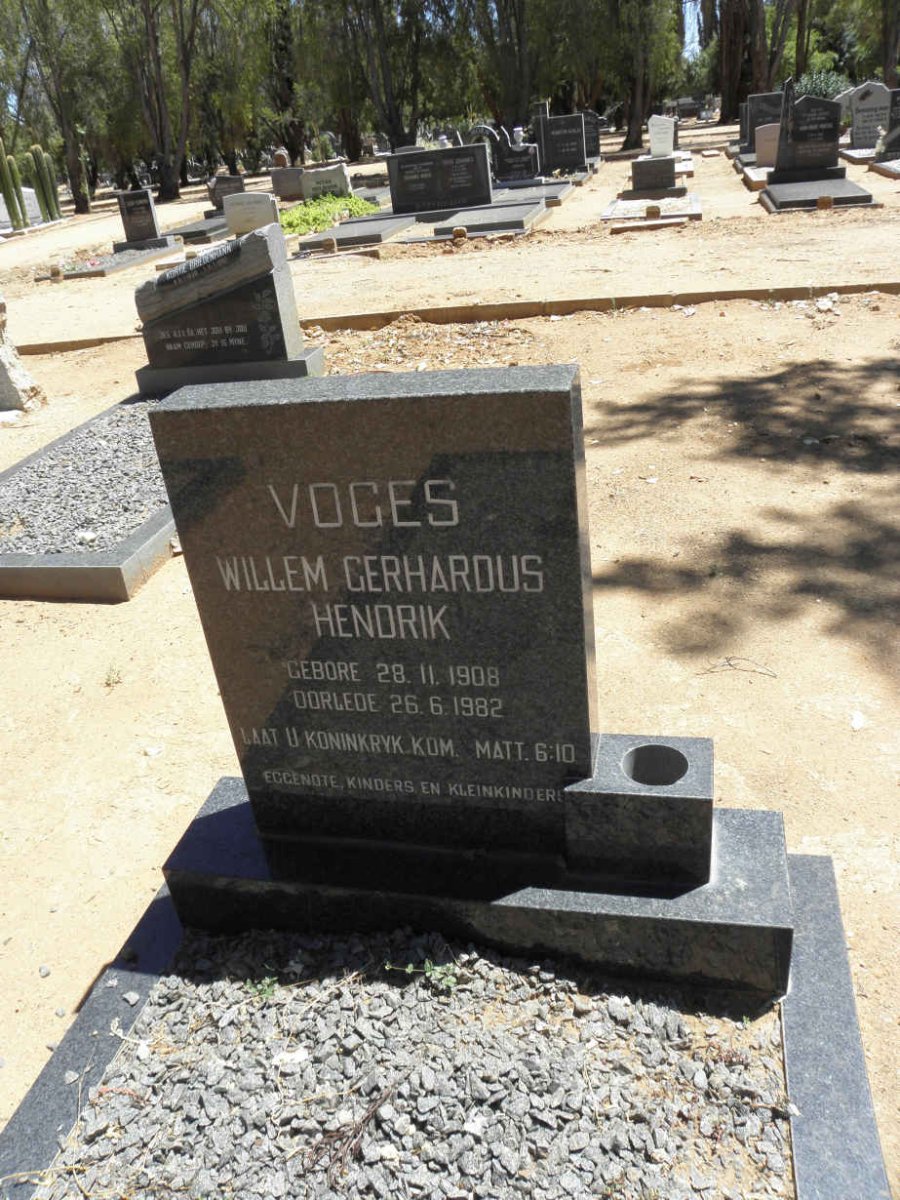 VOGES Willem Gerhardus 1908-1982