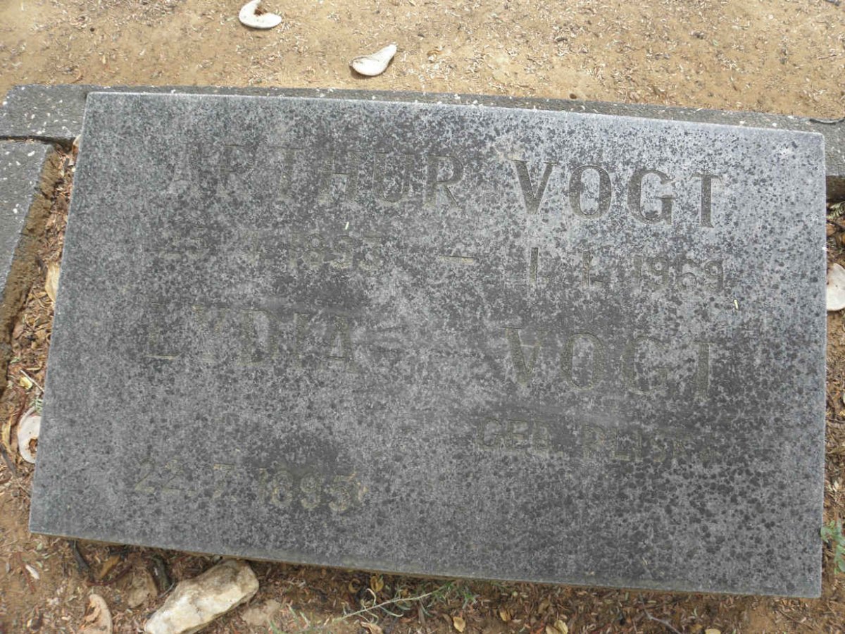 VOGT Arthur 1893-1969 &amp; Lydia PLISRA 1893-