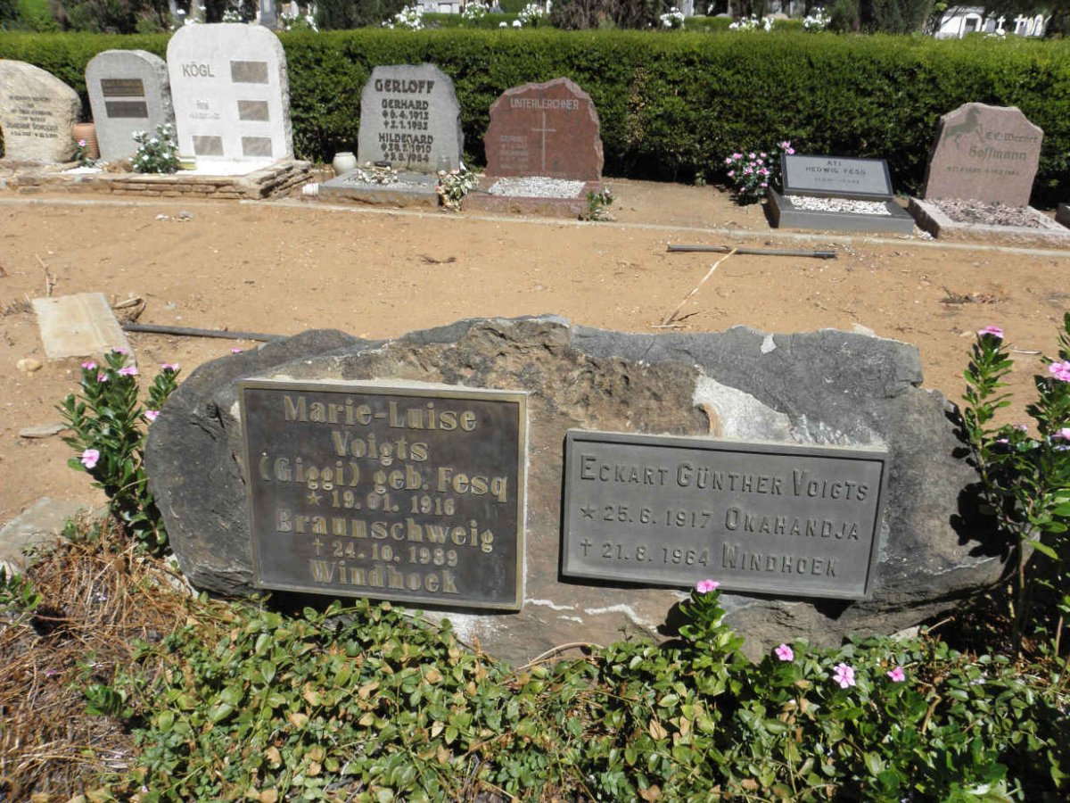 VOIGTS Eckart Günther 1917-1964 &amp; Marie-Luise FESQ 1916-1989