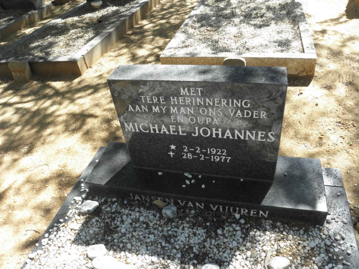 VUUREN Michael Johannes, Jansen van 1922-1977
