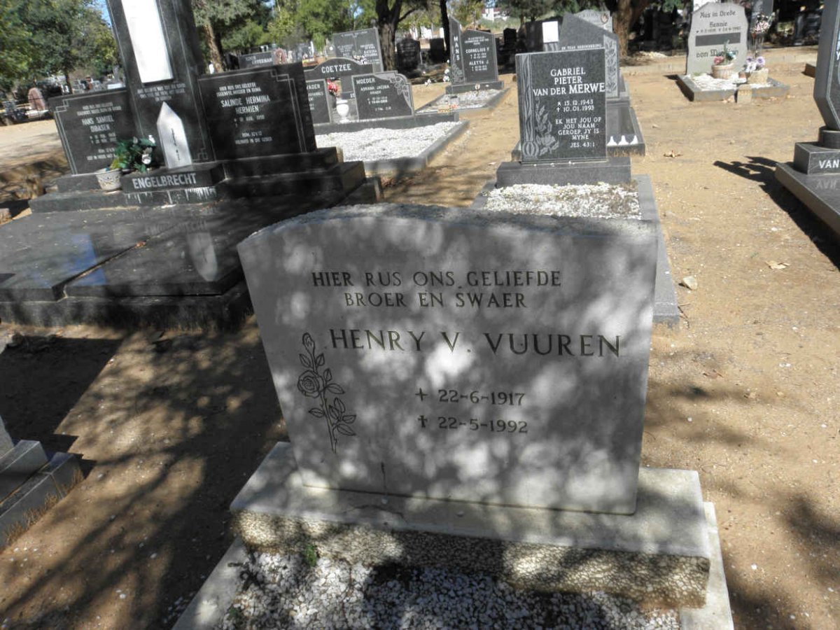 VUUREN Henry, v. 1917-1992