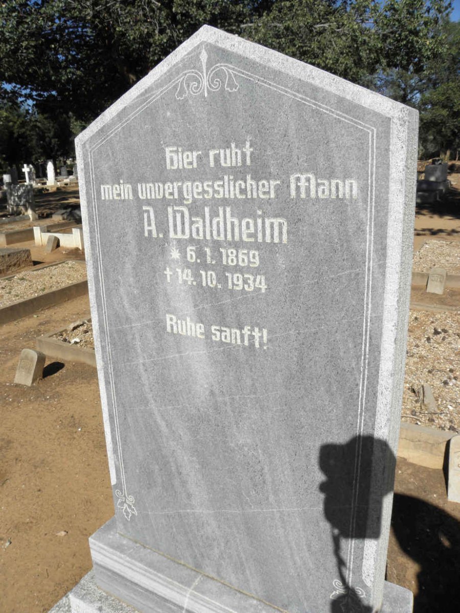 WALDHEIM A. 1869-1934