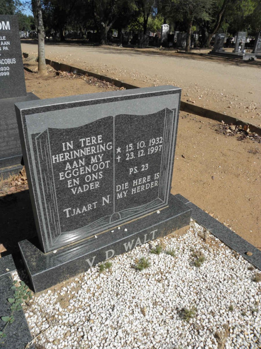 WALT Tjaart N., v.d. 1932-1997