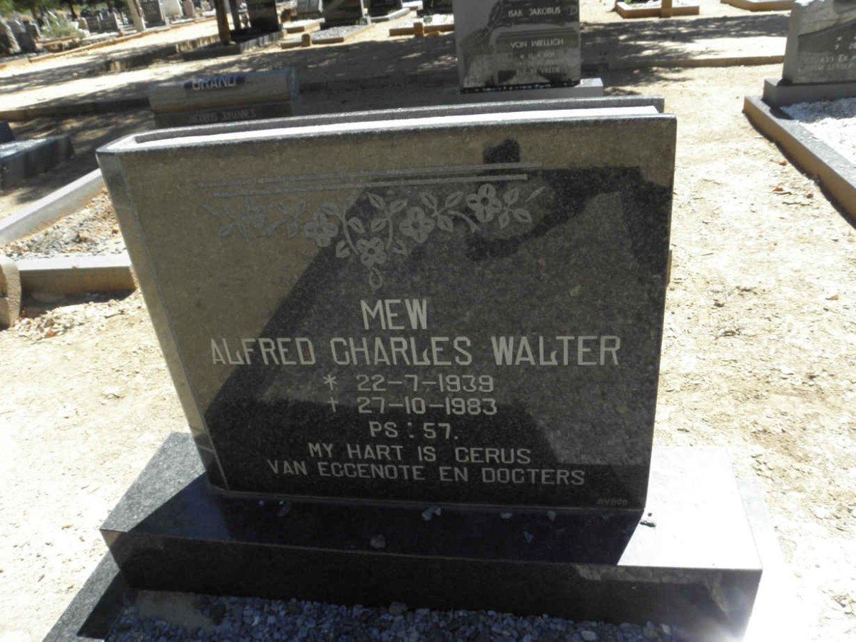 WALTER Alfred Charles 1939-1983