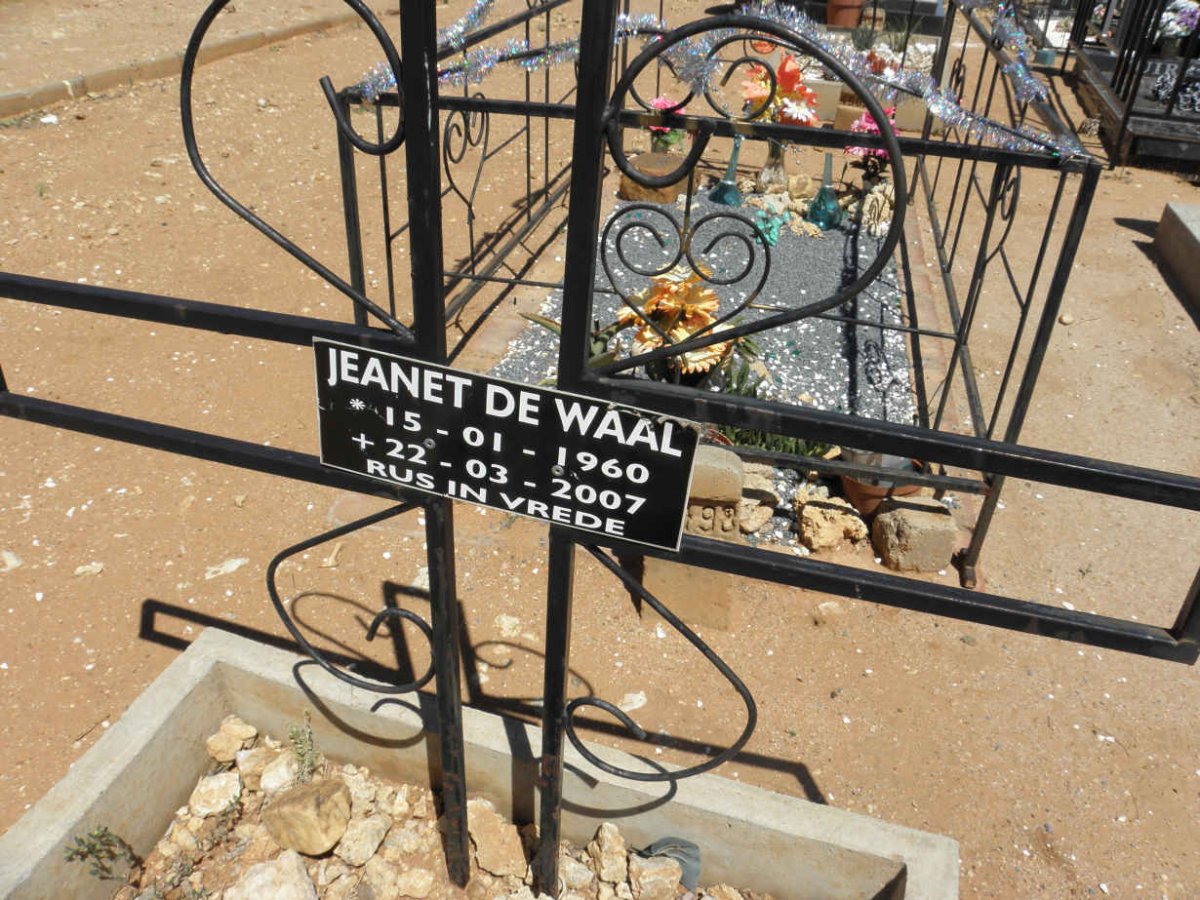 WAAL Jeanet, de 1960-2007