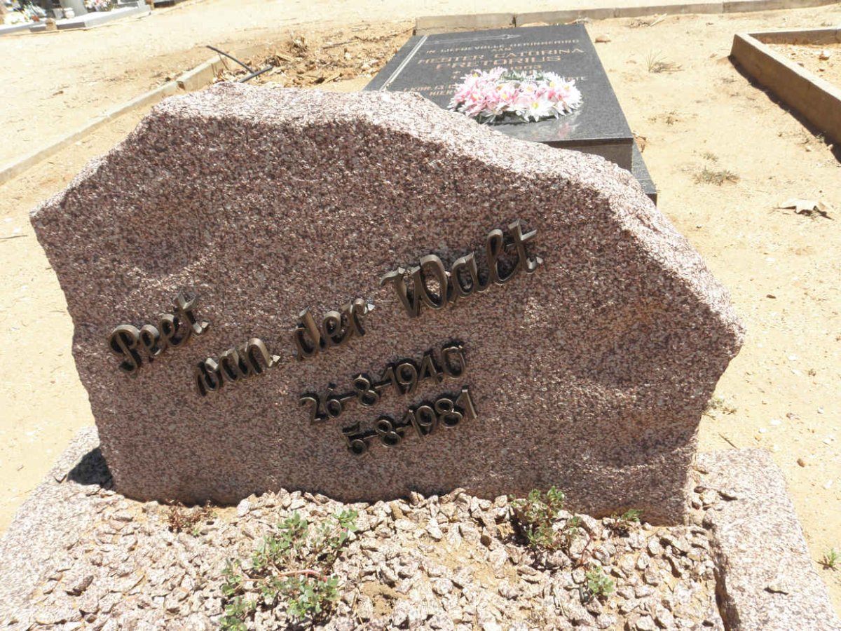 WALT Peet, van der 1940-1981