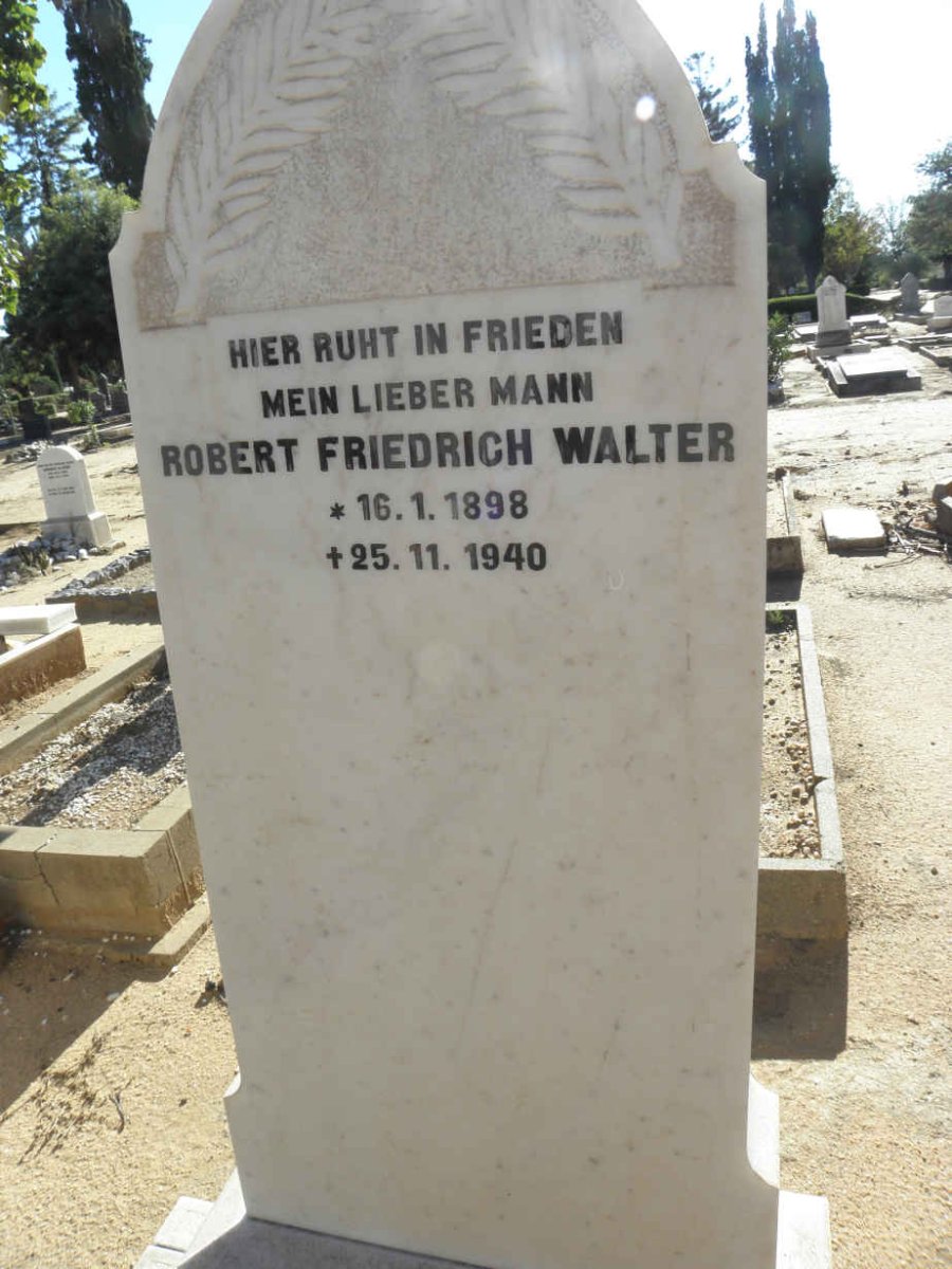 WALTER Robert Friedrich 1898-1940