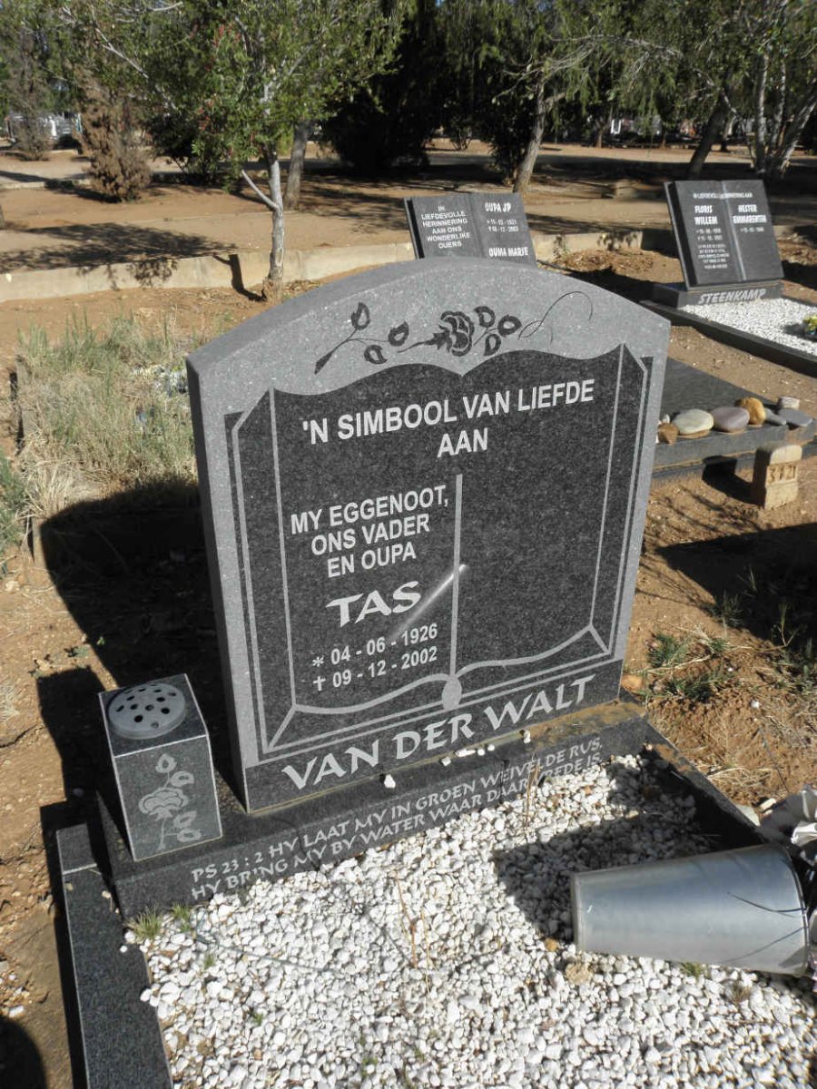 WALT Tas, van der 1926-2002