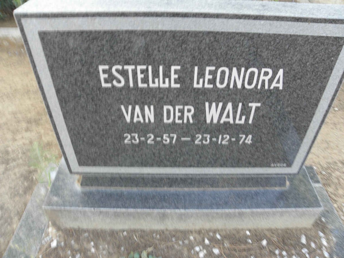 WALT Estelle Leonora, van der 1957-1974