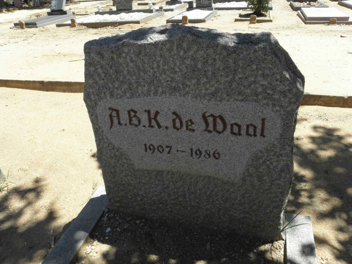 WAAL A.B.K., de 1907-1986