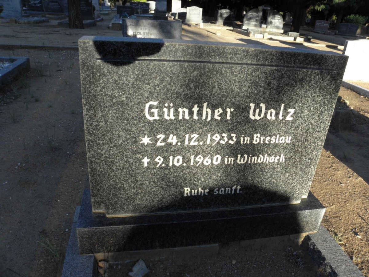 WALZ Günther 1933-1960