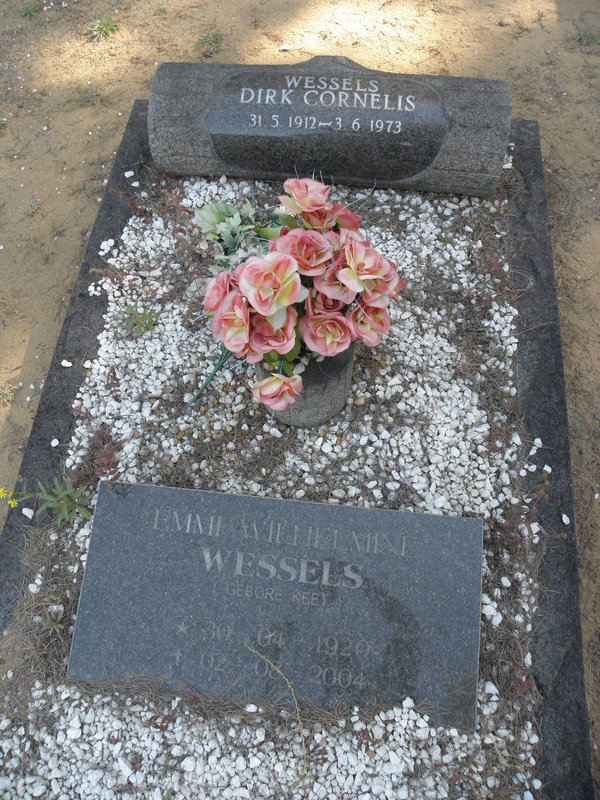 WESSELS Dirk Cornelis 1912-1973 &amp; Emmi Wilhelmine KEET 1920-2004
