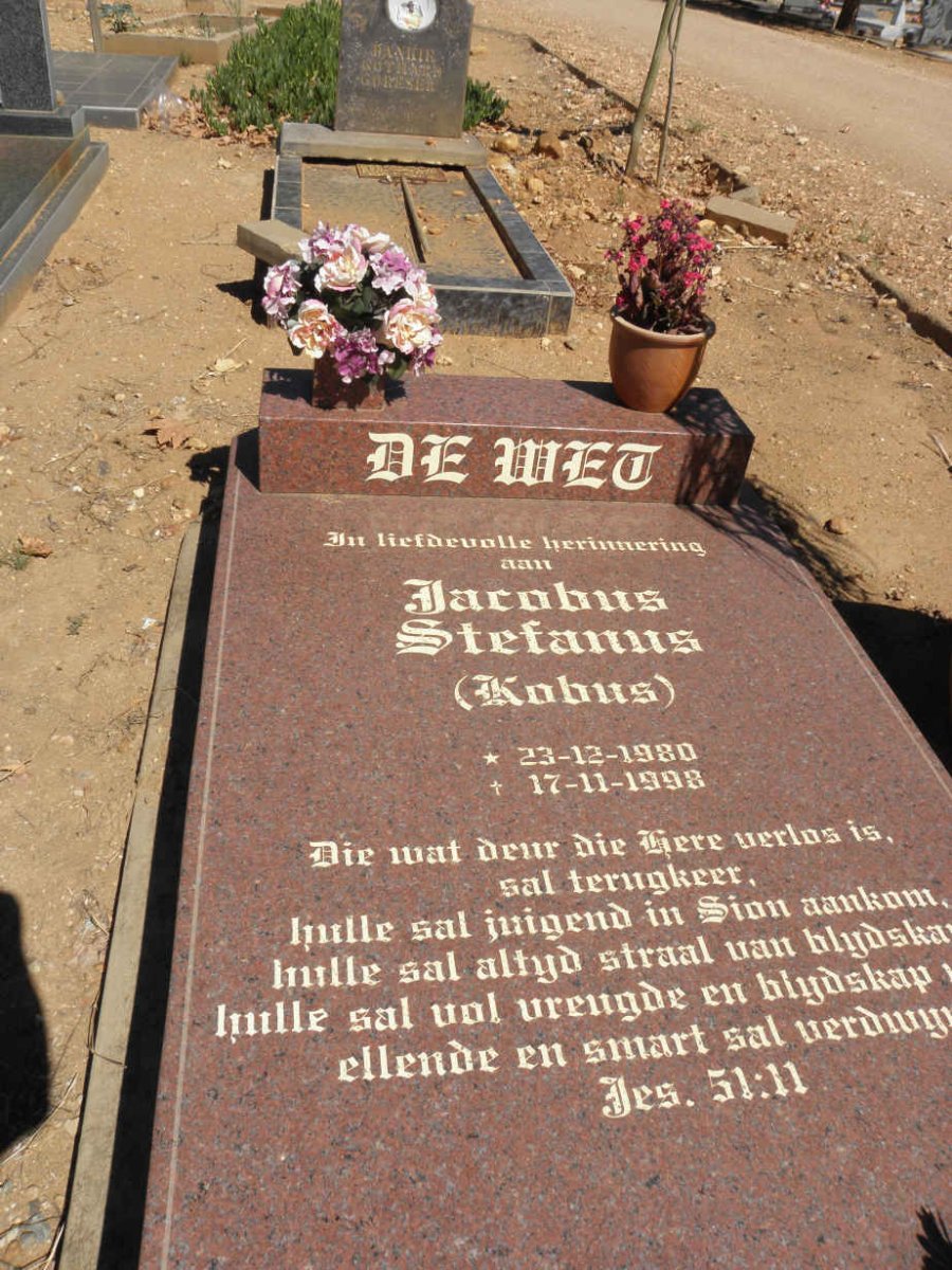 WET Jacobus Stephanus, de 1980-1998