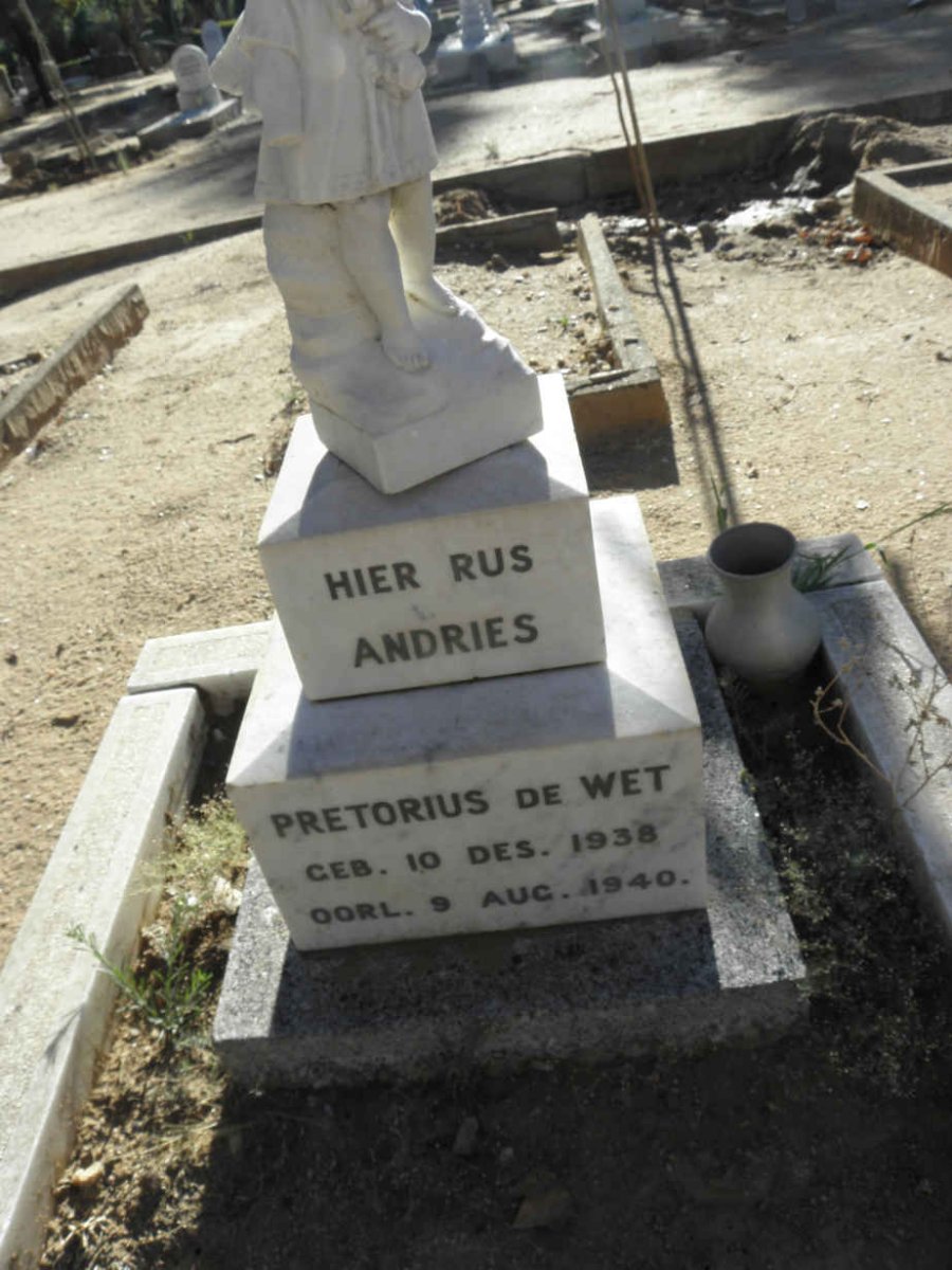 WET Andries Pretorius, de 1938-1940