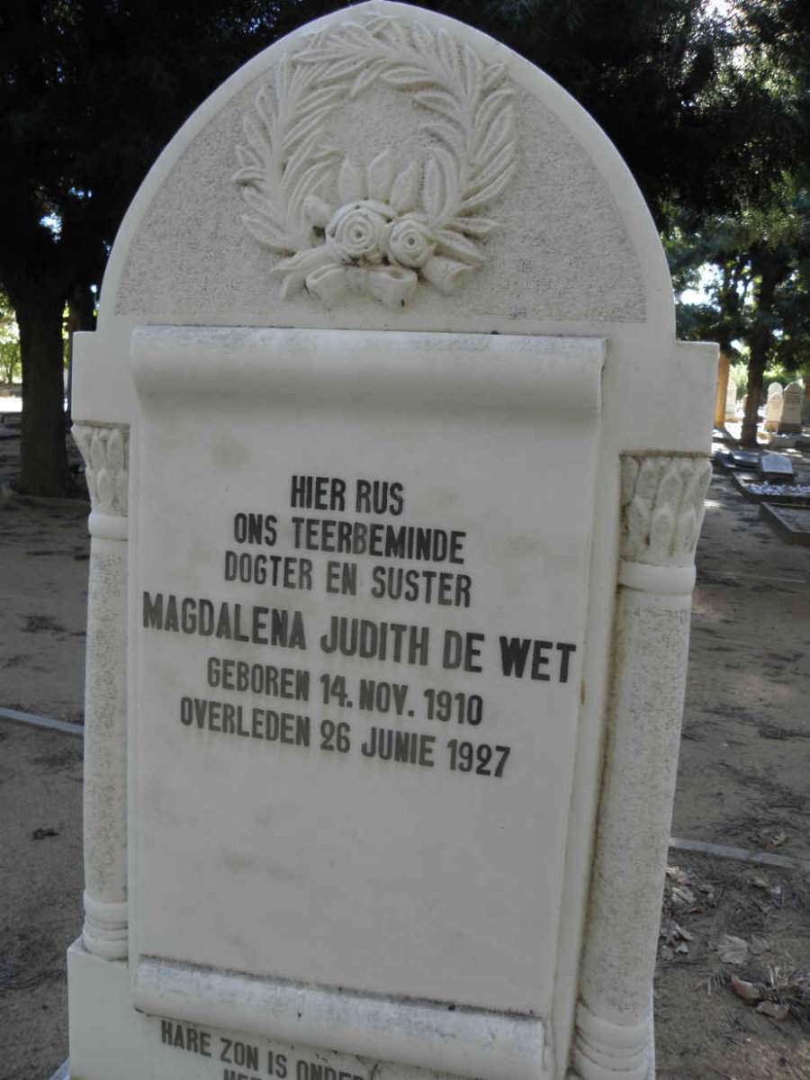 WET Magdalena Judith, de 1910-1927