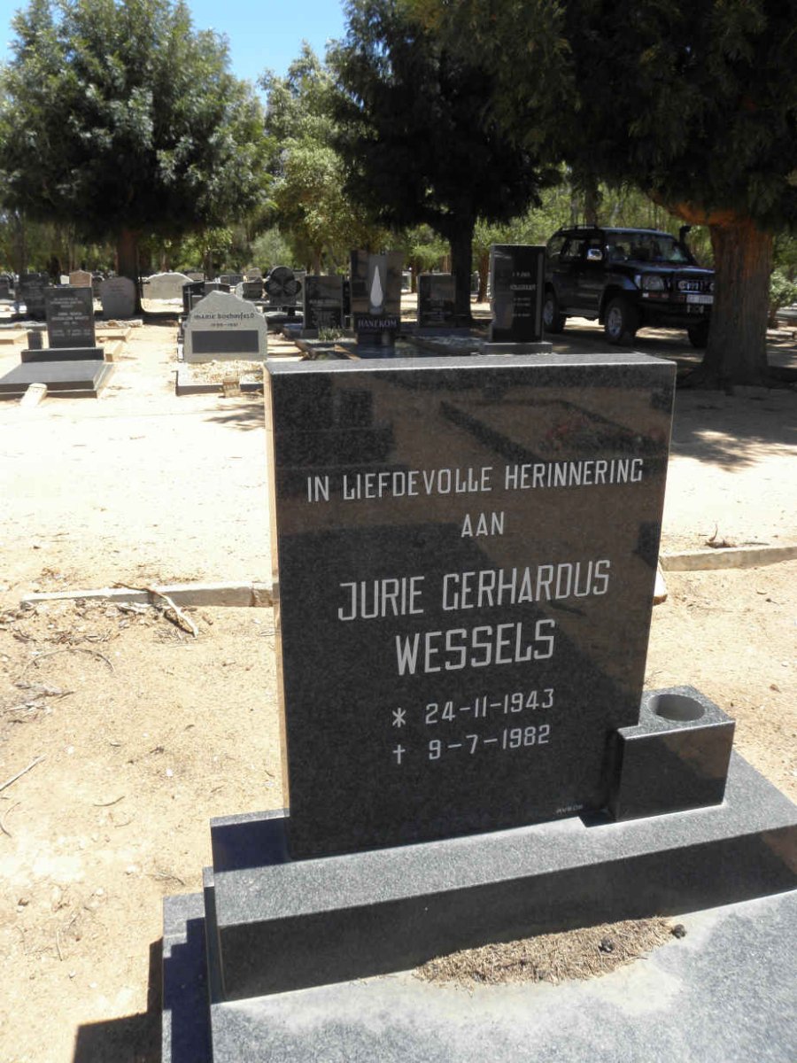 WESSELS Jurie Gerhardus 1943-1982