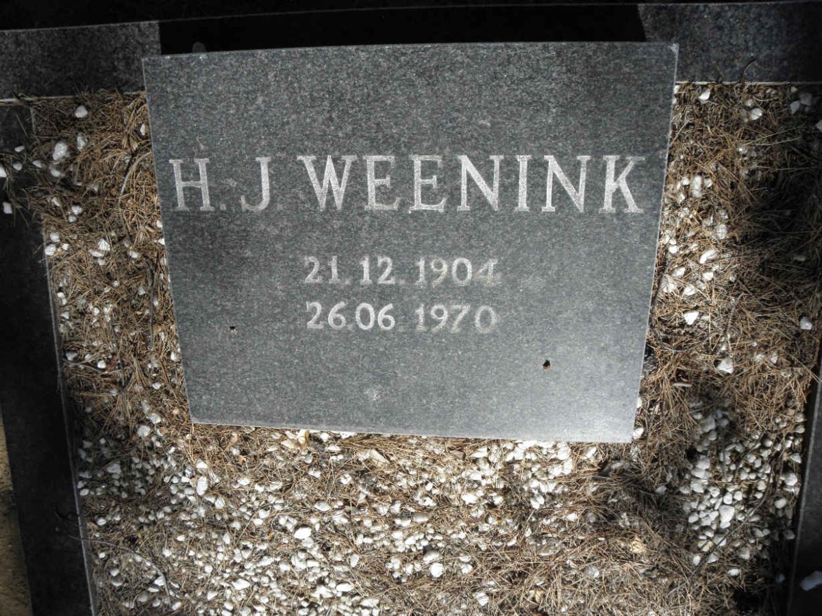 WEENINK H.J. 1904-1970