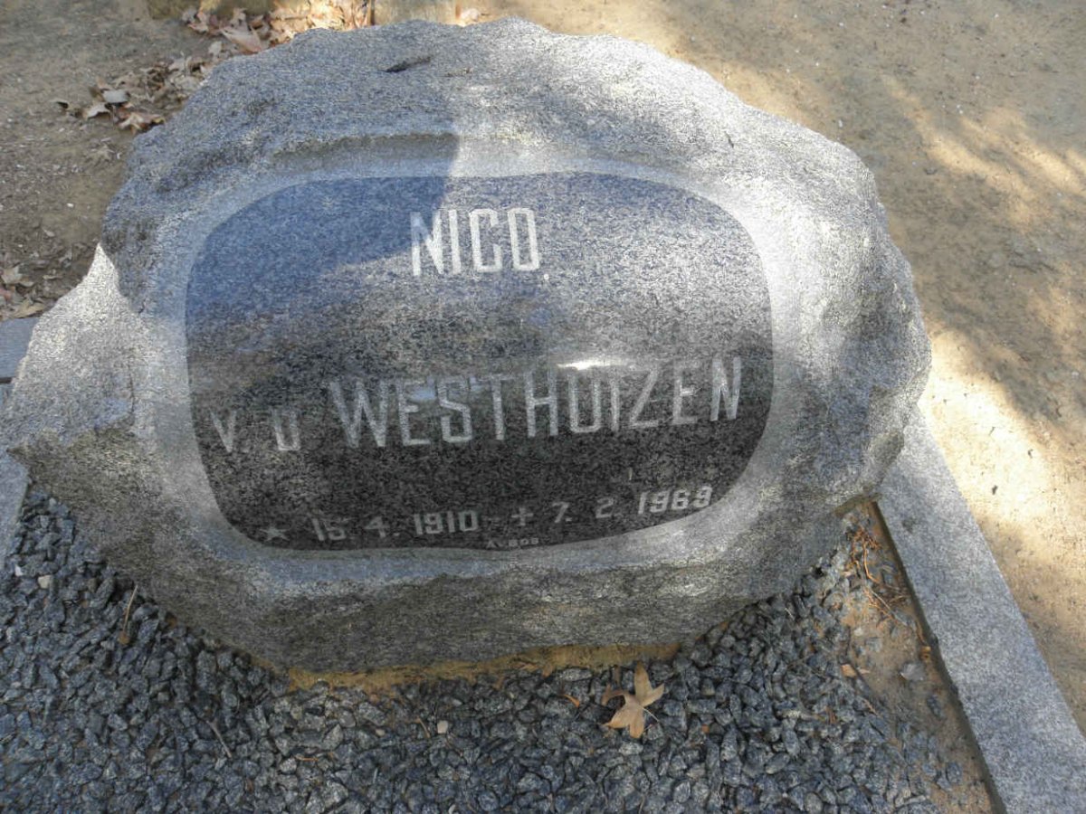 WESTHUIZEN Nico, v.d. 1910-1969