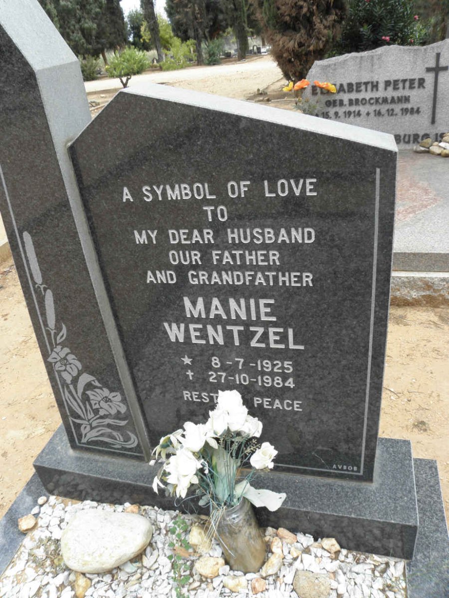 WENTZEL Manie 1925-1984